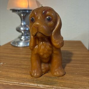 Vintage COCKER SPANIEL DOG WAX CANDLE Never Lit 1987